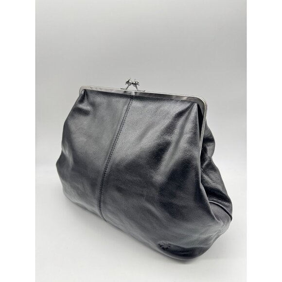 PATRICIA NASH Serafina leather large clutch crossbody + Dust bag - Black - Picture 4 of 16